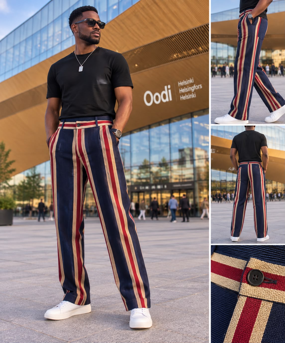 Aso-Oke Statement Trousers - Image 1
