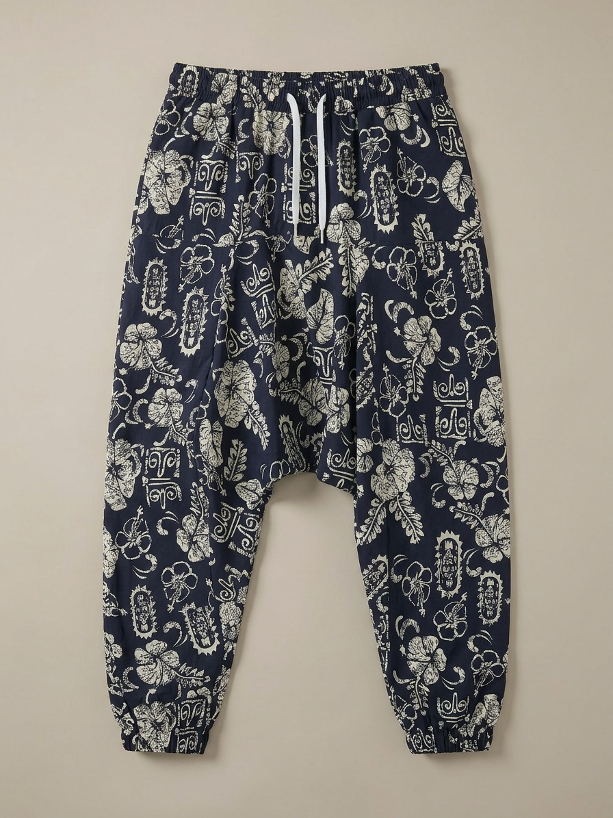 Harem Pants - Floral Print - Image 1